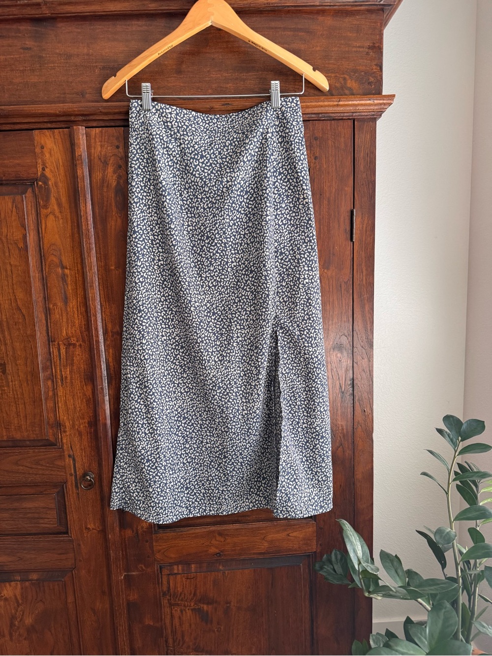 Nasty Gal Animal Print Midi Skirt